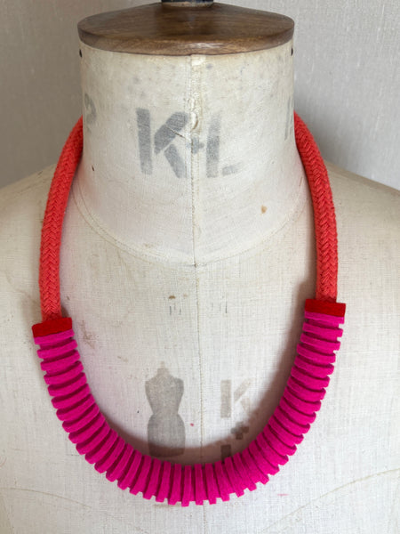 Anna Necklace, Pink & Coral