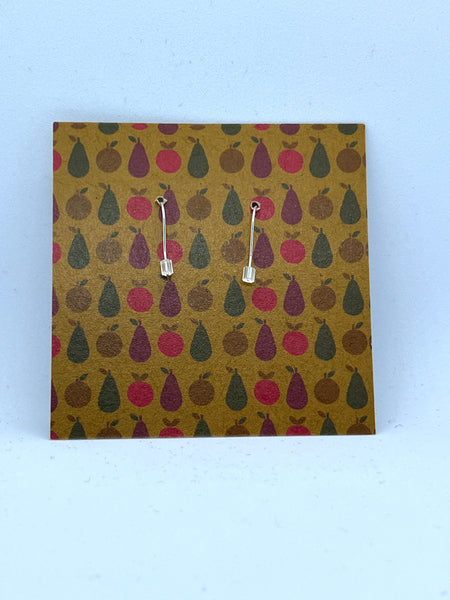 Dot earrings, Orange