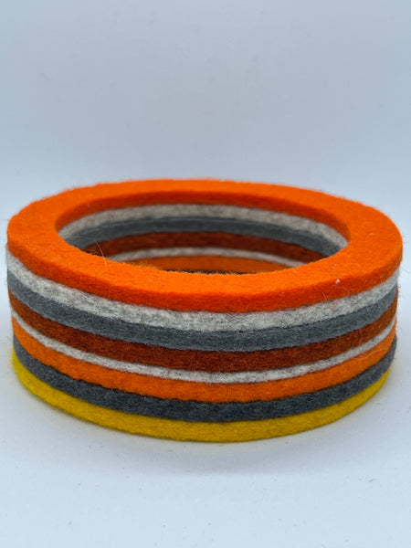 Chunky Bangle Orange Mix