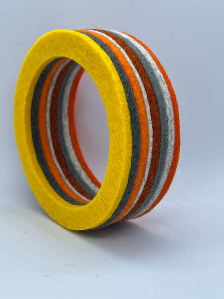 Chunky Bangle Orange Mix