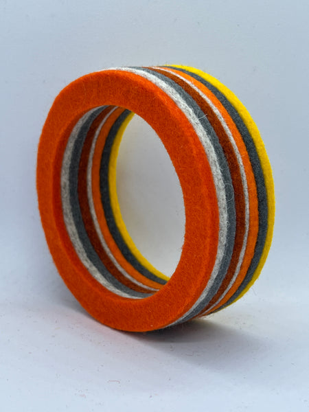 Chunky Bangle Orange Mix