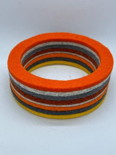 Chunky Bangle Orange Mix