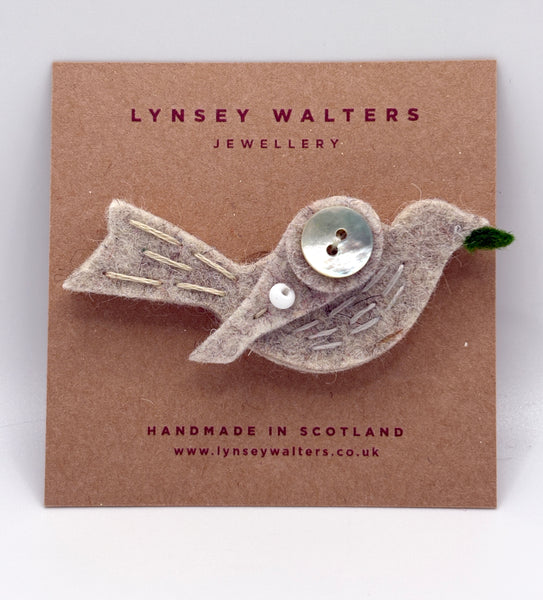 Little Birdy Brooch, Peace Dove