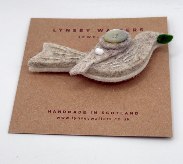 Little Birdy Brooch, Peace Dove