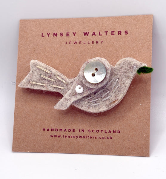 Little Birdy Brooch, Peace Dove