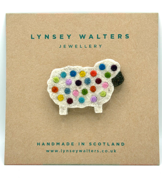 Cosy Wee Sheep Brooch  - Yarndale Edition