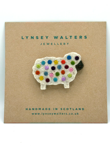 Cosy Wee Sheep Brooch  - Yarndale Edition