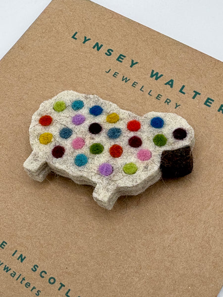 Cosy Wee Sheep Brooch  - Yarndale Edition