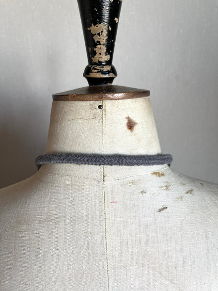 Not So Chunky Colour blocks Necklace - Mustard & Grey