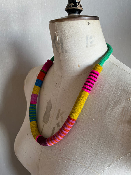 Not So Chunky Colour blocks Necklace - Multi Colour