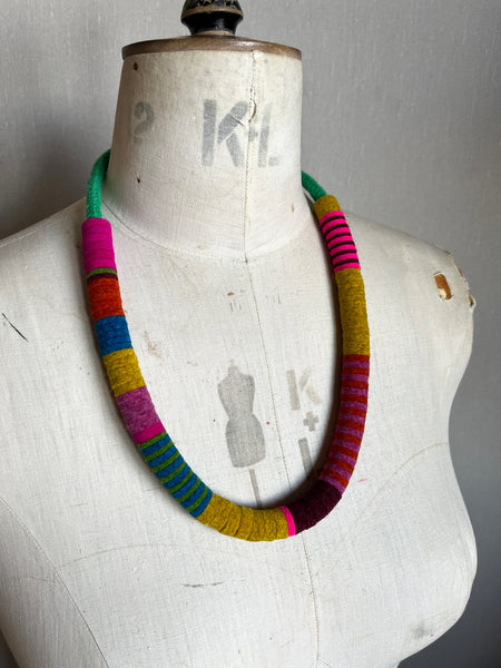 Not So Chunky Colour blocks Necklace - Multi Colour