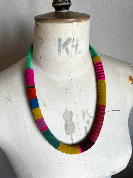 Not So Chunky Colour blocks Necklace - Multi Colour