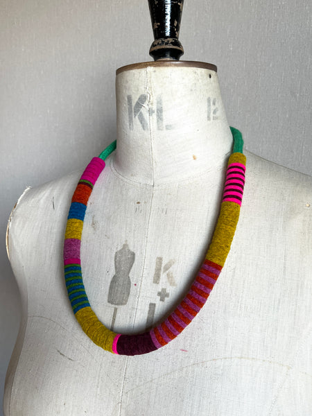 Not So Chunky Colour blocks Necklace - Multi Colour
