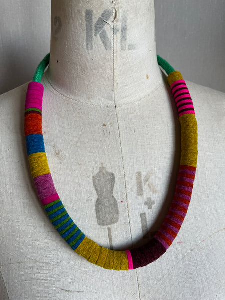 Not So Chunky Colour blocks Necklace - Multi Colour
