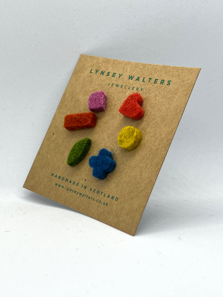 Mix 'n' Match Teeny Tiny Studs, Soft Multi