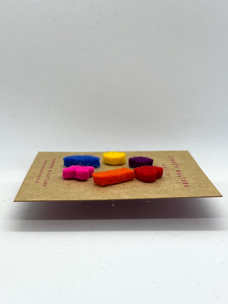 Mix 'n' Match Teeny Tiny Studs, Multi Colour