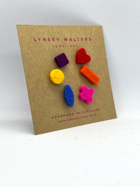 Mix 'n' Match Teeny Tiny Studs, Multi Colour