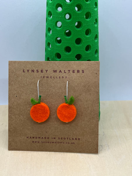 Orange Drop Earrings