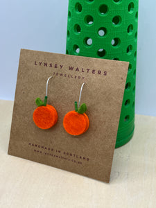 Orange Drop Earrings