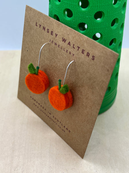 Orange Drop Earrings