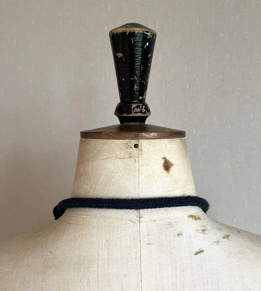 Not so Chunky Colour blocks Necklace - Indigo Dip Dye Effect