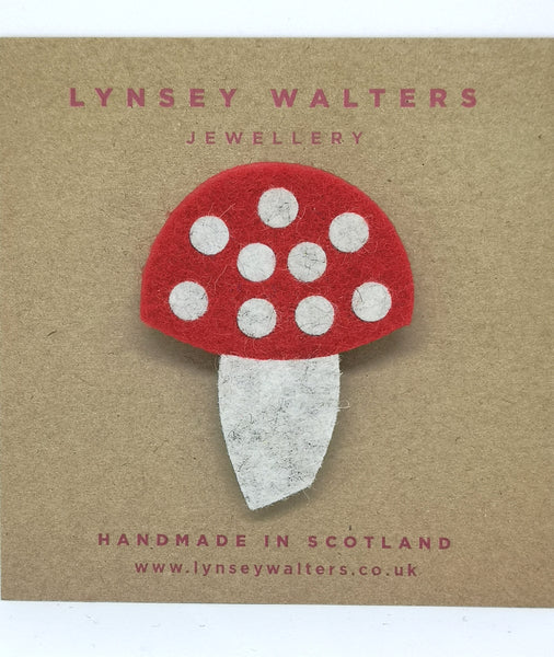 Toadstool Brooch