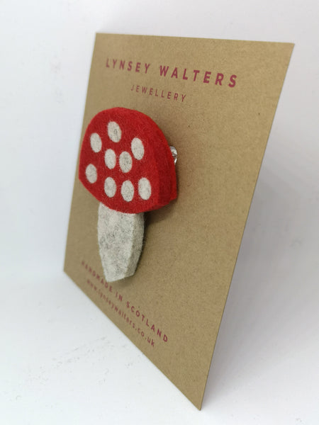 Toadstool Brooch