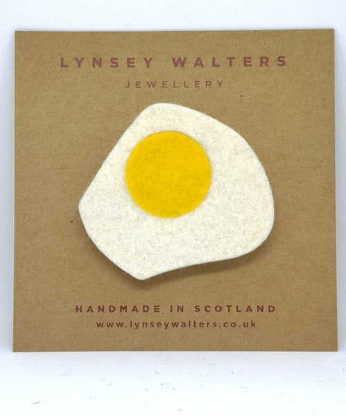 Fried Egg Brooch
