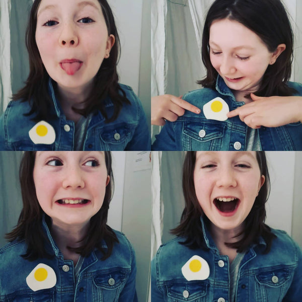 Fried Egg Brooch