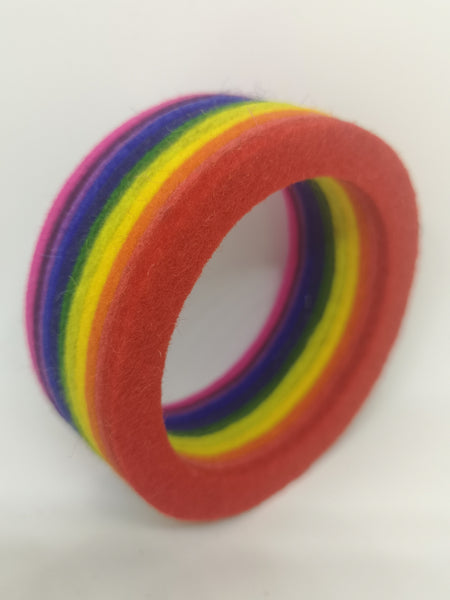 Chunky Bangle Rainbow
