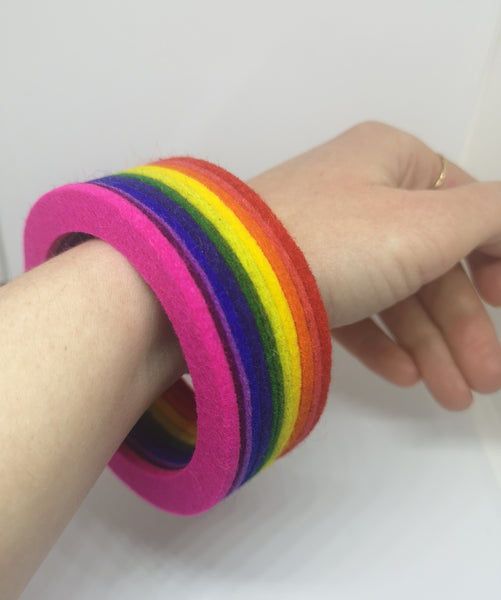 Chunky Bangle Rainbow