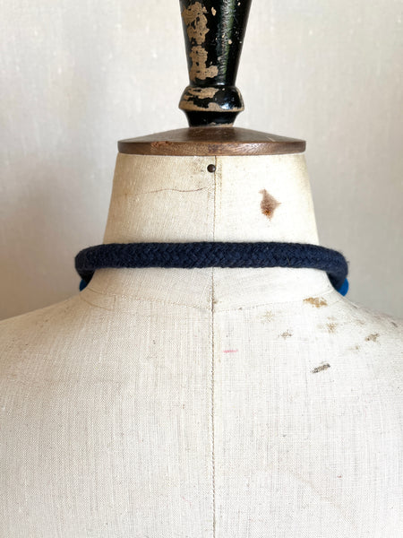 Chunky Colour blocks Necklace - Teal