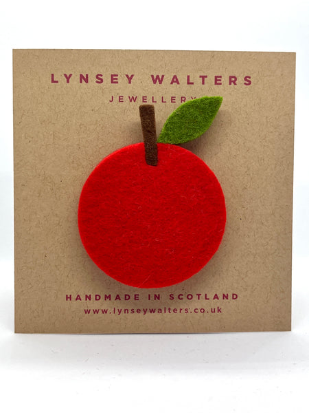Fruit Brooch - Apple