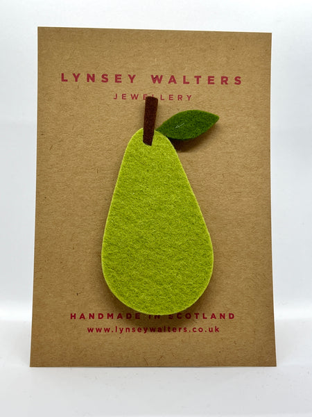 Fruit Brooch - Pear