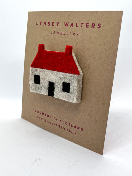 But 'n' Ben Brooch - Red Roof