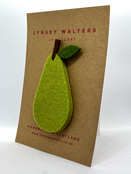 Fruit Brooch - Pear