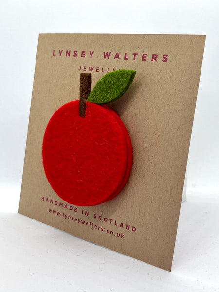 Fruit Brooch - Apple