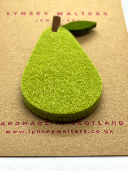 Fruit Brooch - Pear