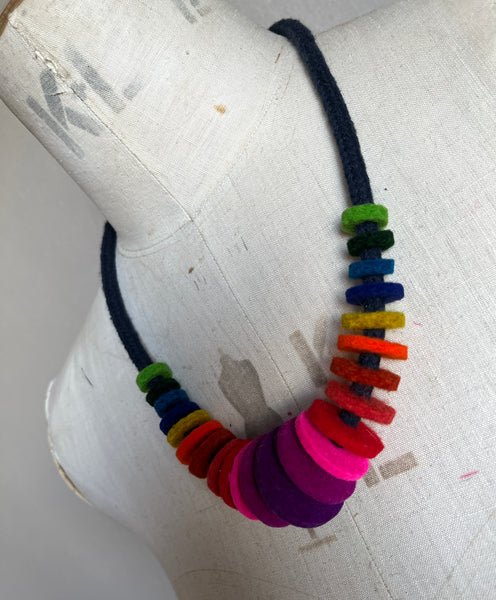 Miley Necklace - Rainbow Multi colour