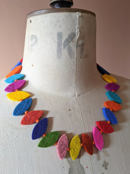 80's Necklace Multi Coloured