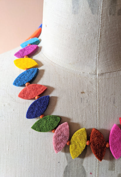 80's Necklace Multi Coloured