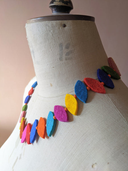 80's Necklace Multi Coloured