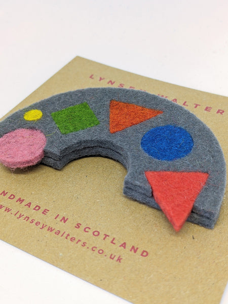 In-lay brooch Soft Multi