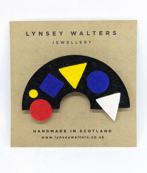 In-lay brooch Mondrian