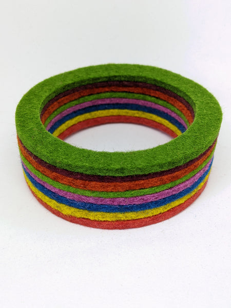 Chunky Bangle Ombre Soft Multi