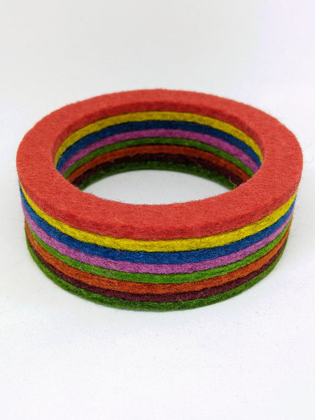 Chunky Bangle Ombre Soft Multi