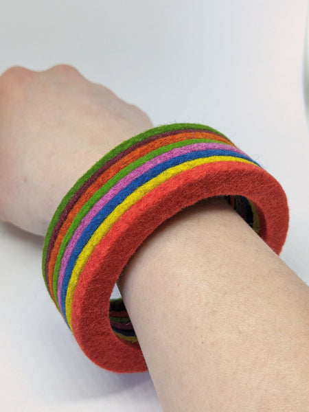 Chunky Bangle Ombre Soft Multi