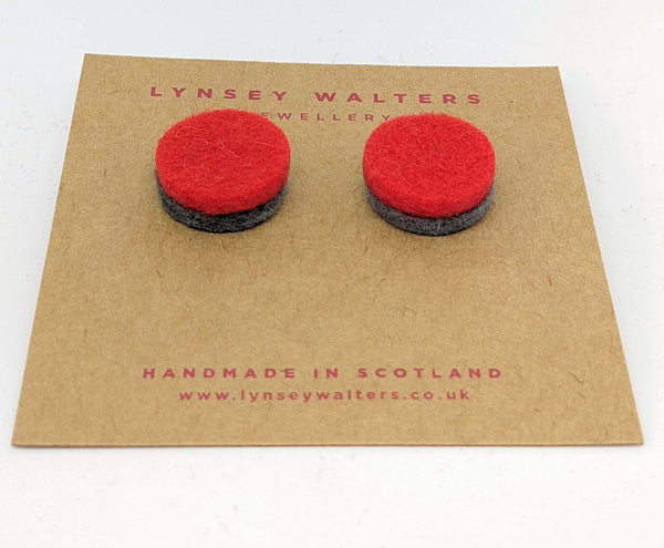 Colourful Studs to Match - Red