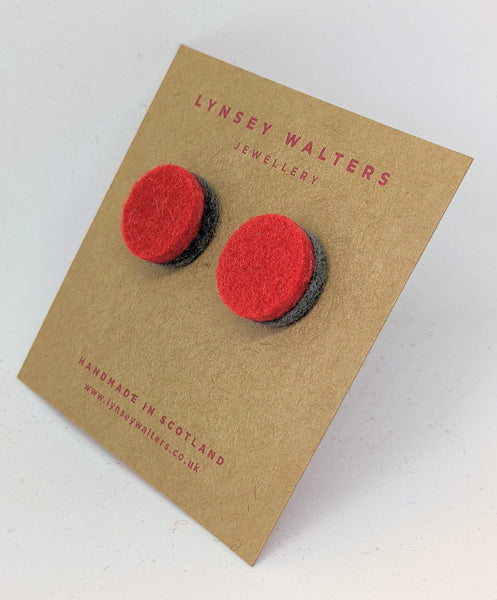 Colourful Studs to Match - Red