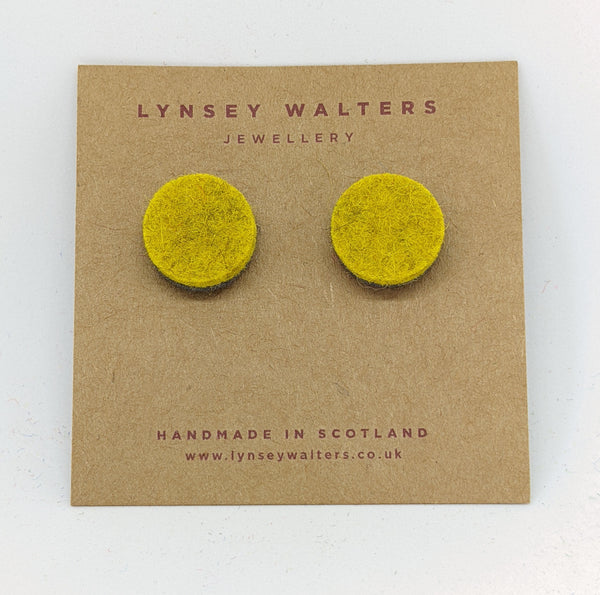 Colourful Studs to Match - Mustard